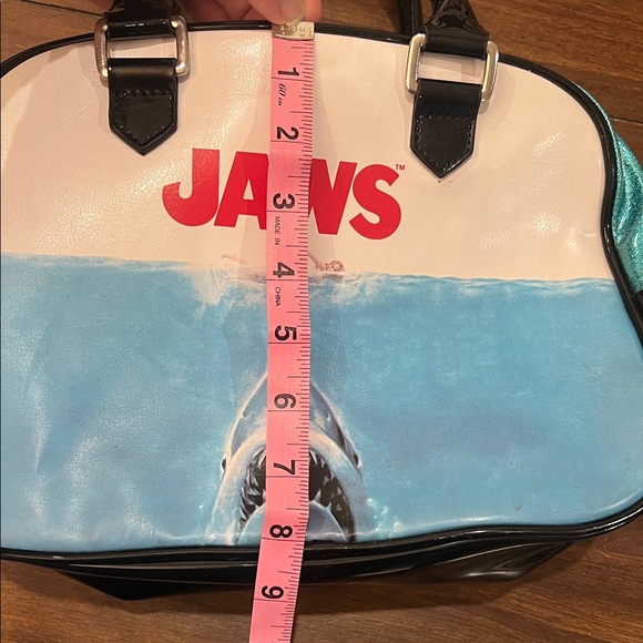 Rock Rebel Jaws Glitter Bowler Handbag - Picture 5 of 8